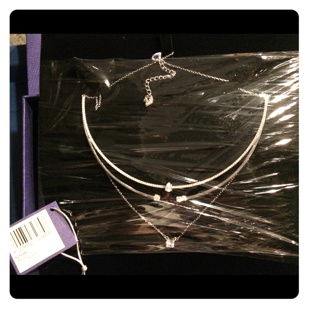 Retired Swarovski layer necklace.
